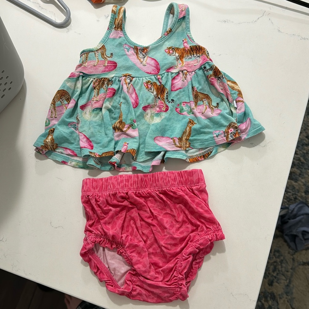 Posh Peanut Bummies Tank Set 3-6m